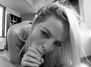 Alexis Texas Slurping A Large Schlong