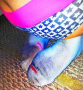 My Sock Pic. .. Have An Album Of Interested. :) @Nolafeet