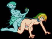 Link And The Princess.