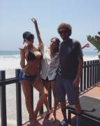 Denim Shorts And Bikini Top