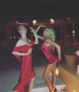 Charlotte With Cara Delevingne In Mexico