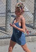 Charlotte Mckinney - ''Literally Right Before Aaron'' Set Los Angeles