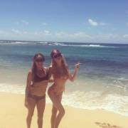 At The Beach With A Friend