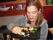 Some Special Sauce For Dipping Her Fruit.