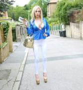 Silk Blouse, No Bra (Xpost From R/Chessiekay)