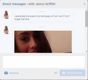 Janice Griffith Direct Messaged Me On Twitter