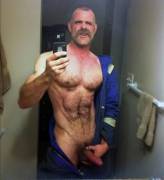 Jumpsuit'd Daddy With A Stache.