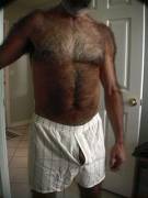 Nothing Hotter To Me Than The Juxtaposition Of White Chest Hair On Dark/Tan Skin