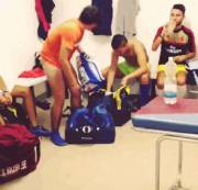In Locker Room After The Game