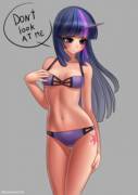 Twilight Swimsuit - Twilight Sparkle (Artist: Racoonkun)
