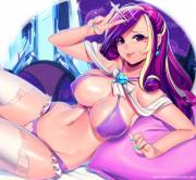 Princess Cadance Lying In Bed [Horned_Humanization] (Artist:loyproject)