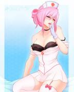 Nurse Redheart In Her Nurse Uniform (Artist:spitfireart)