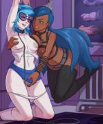 Princess Luna Bringing Vinyl Scratch Some Sweet Dreams (Artist: Galactic-Overlord)