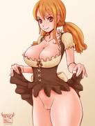 Nami's New Pirate Outfit