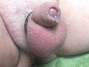 Tiny Cock Is Dripping After Some Fun With Big Toys