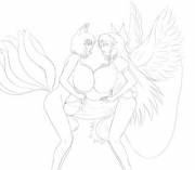 Filling Her Friend's Balls With Cum Makes Them Even More Huge!