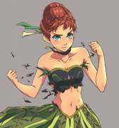 Princess Anna Channeling Her Inner Hulk (Fujiomaru)