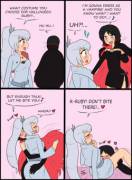 Ruby Gets Weiss Into The Sp00Y Spirit.