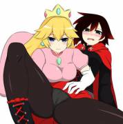 Commission Tournament Second Place - Peach X Ruby By Shikniful