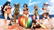 [Kinda Sfw] [Jadenkaiba] Rwby Beach Party