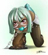 (Bondage) Emerald Forced To Bend Down Over Hot Coals [Tsinji]