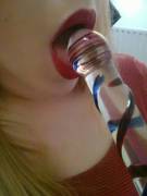 New Glass Dildo I Was Gi[F]Ted, We've Been Getting Acquainted ;)