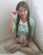 Michelle Nhu - Braids And Glasses [X-Post /R/Sexyhair]