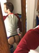 Hairy Jocked Butt...let Me Know If You Want To See More