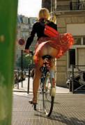 Upskirt On Bicycle. [X-Post From R/Upskirt]