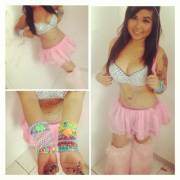 Showing Off Her Cuffs