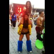 Girl On Girl Shoulder-Ride