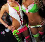 White, Pink, And Green