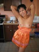 Beautiful Amateur Asian Milf Showing Sexy Perky Asian Tits.