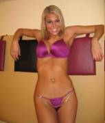 Purple Bra And Pantie