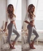 White Top Grey Bottom [Via /R/Hotyogapants]