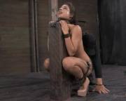 Struggling To Keep Her Composure.