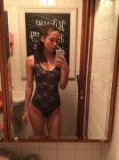 Under The Outfit In A Public Restroom ;)