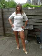 Mom's Dress Shrunk A Lot In The Laundry. She Wears It Around The House As A Joke.