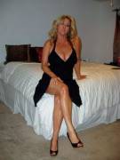 Mom Before Heading Out To A High Class Bar Lounge