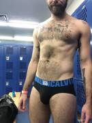 Calvins In The Locker Room