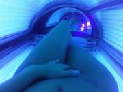 Tanning Bed Mirror Selfie