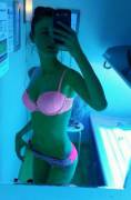 Pre-Tan Lingerie Selfie