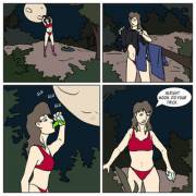 When The Moon Is Half Full - Werewolf Comic