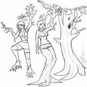 Part Of The Earth. Tree/Plant Transformations