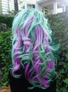 Mermaid Purple And Green Hair