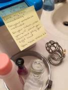 When She Leaves You A Note...