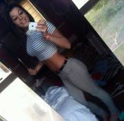 Willow Brown In Tight Jeans