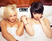 Hannah Martin &Amp;Amp;Amp; Mellisa Clarke In Bed Wallpaper (3 Sizes)