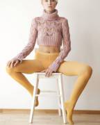 Yellow Wool Tights (X/Post R/Fedlegs)