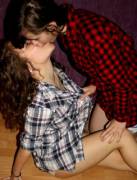 Girls Kissing.